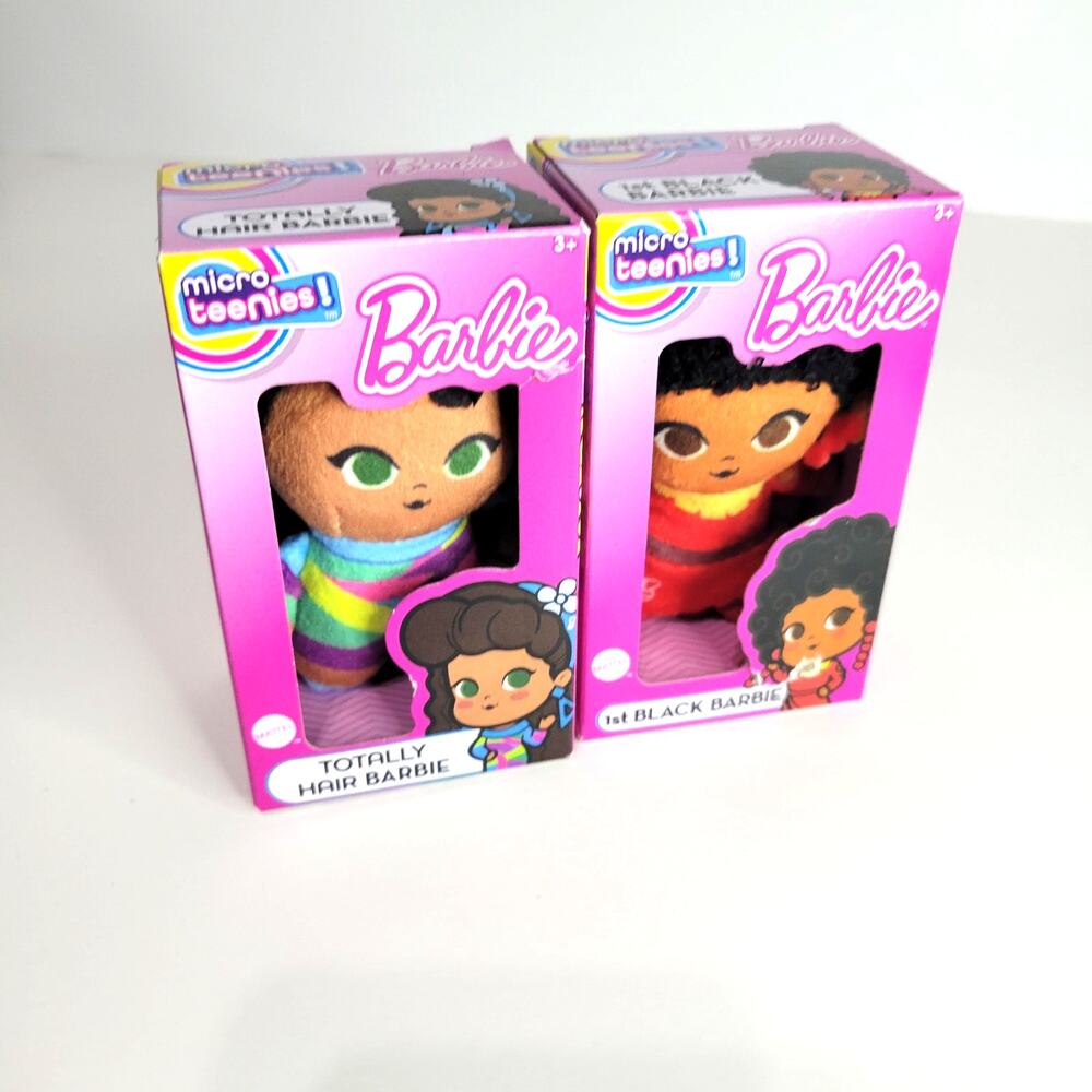 Barbie plush stuffed dolls micro teenies mattel